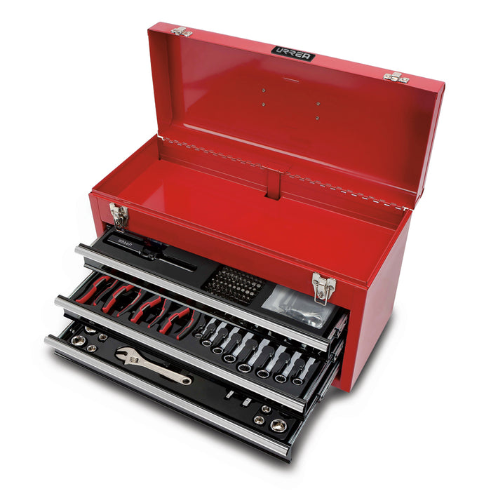 Juego combinado de herramienta 178 piezas, con caja metálica Urrea