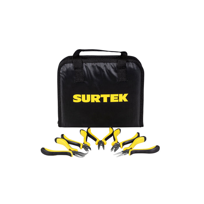 Juego combinado de herramientas para electricista 6 piezas, con estuche plástico Surtek