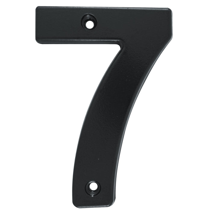 Número 7 bold 4" negro Lock