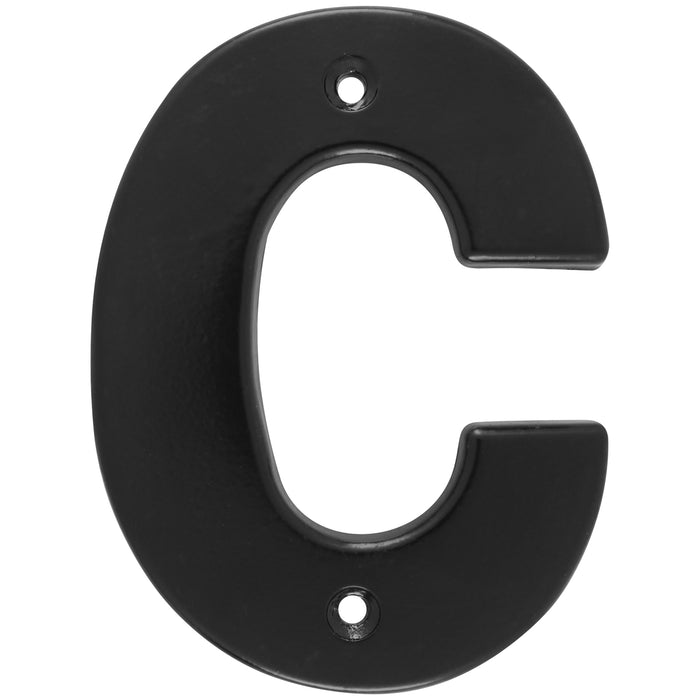 Letra C bold 4" negro Lock