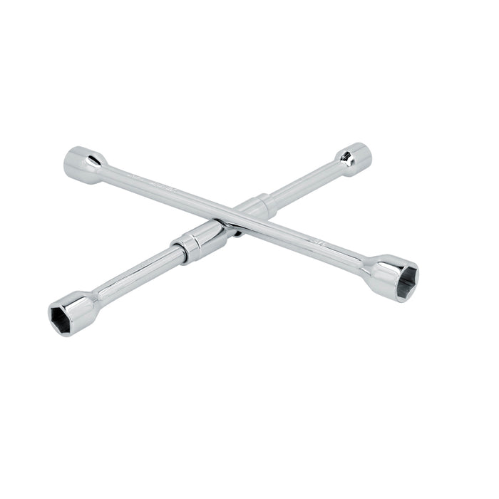 Llave de cruz cromada plegable 14" Surtek