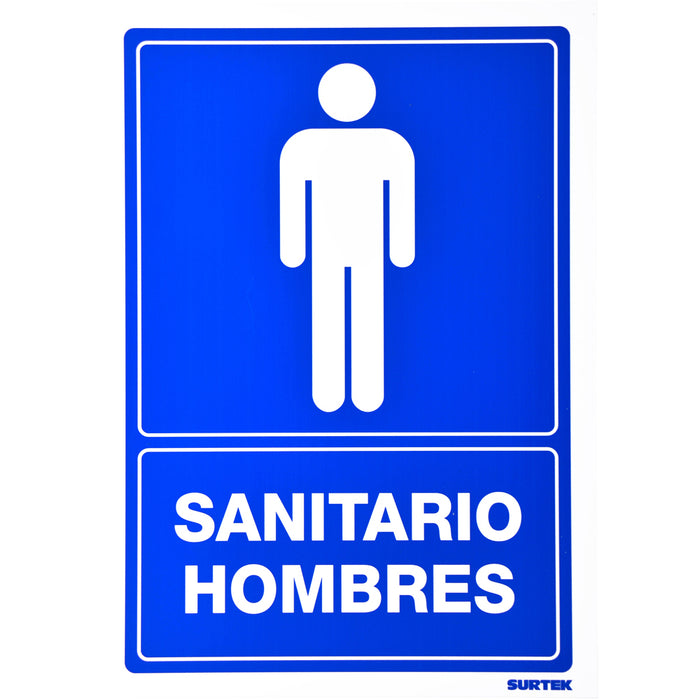 Señal "Sanitario hombres" Surtek