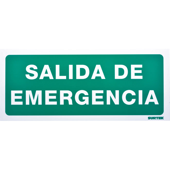 Señal "Salida de emergencia" Surtek