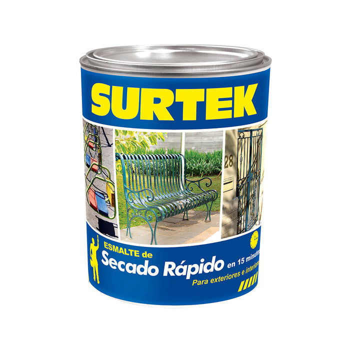 Esmalte de secado rápido 250 ml color negro Surtek
