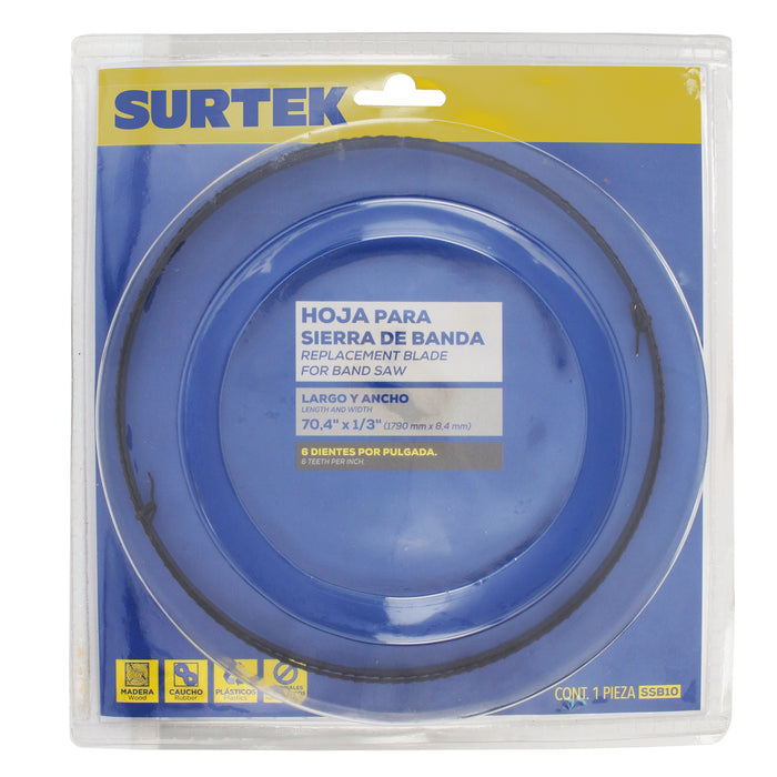 Hoja para sierra de banda 10" 4 dpp Surtek
