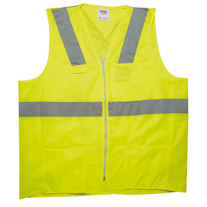 Chaleco de seguridad cerrado de alta visibilidad amarillo G Urrea