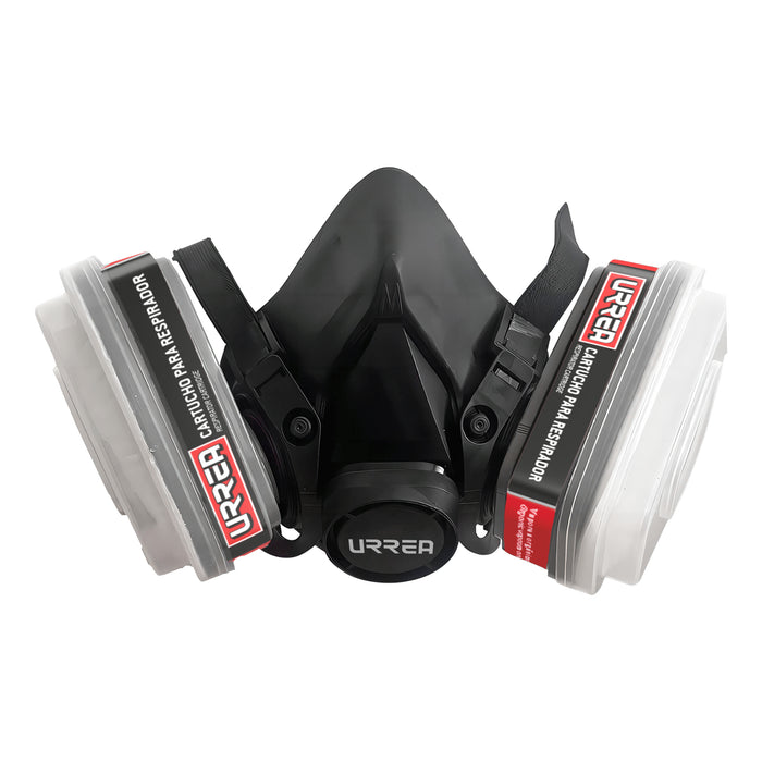 Mascarilla respirador media cara 2 filtros Urrea